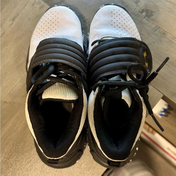 Under Armour Kids Black and White Sneakers - Picture 4 of 5